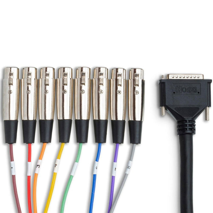 Hosa | DTF807 | DB25 Balanced Snake | 8x XLR Female To DB25 | 7 M (HOS - DTF807) - Gsus4