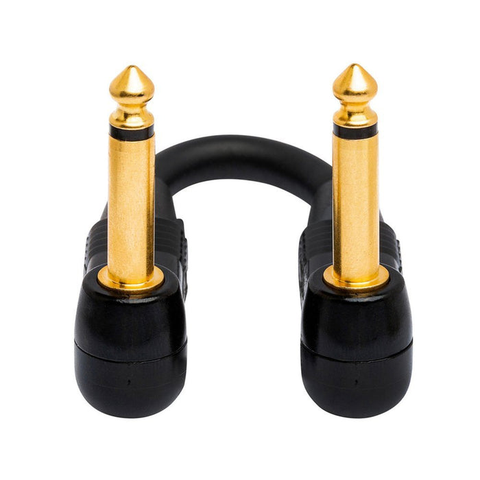 Hosa | EDGE CGK001RR | Neutrik Guitar Patch Cable | RIGHT - ANGLE To Same | 12 In / 30cm (HOS - CGK001RR) - Gsus4