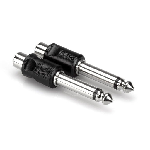 Hosa GPR-101 RCA(F) to 1/4" TS(M) Adaptors (Pair) (HOS-GPR101) - Gsus4