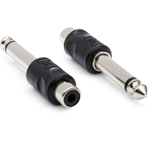 Hosa GPR-101 RCA(F) to 1/4" TS(M) Adaptors (Pair) (HOS-GPR101) - Gsus4