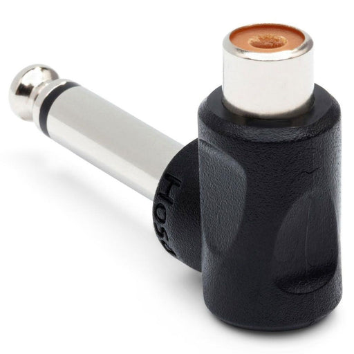 Hosa GPR123 Right-Angle Adapters RCA to 1/4 in TS 2-Pack (HOS-GPR123) - Gsus4