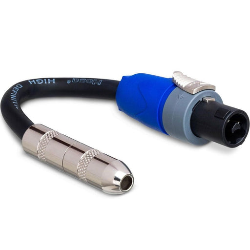 Hosa GSK112 Speaker Adapter 1/4 in TS to Neutrik speakON 6" 12 AWG x 2 OFC (HOS-GSK112) - Gsus4
