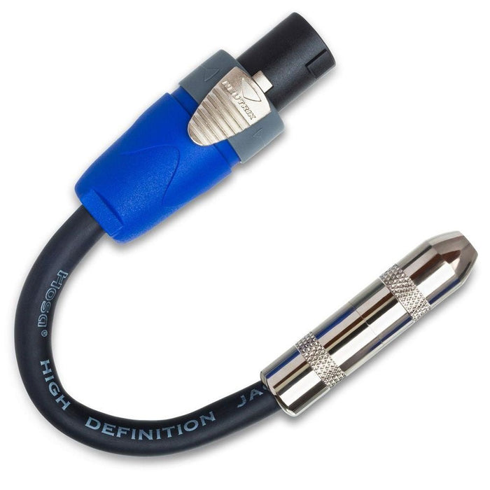 Hosa GSK112 Speaker Adapter 1/4 in TS to Neutrik speakON 6" 12 AWG x 2 OFC (HOS-GSK112) - Gsus4
