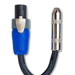 Hosa GSK112 Speaker Adapter 1/4 in TS to Neutrik speakON 6" 12 AWG x 2 OFC (HOS-GSK112) - Gsus4