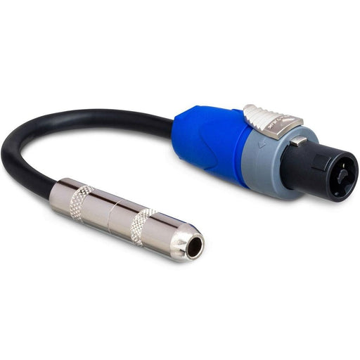 Hosa GSK116 Speaker Adapter 1/4 in TS to Neutrik speakON 6" 16 AWG x 2 OFC (HOS-GSK116) - Gsus4