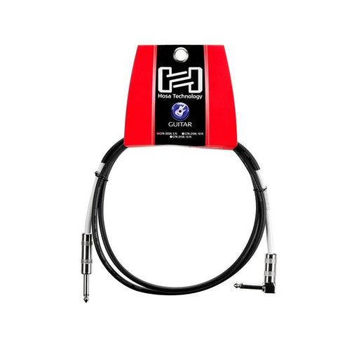 Hosa GTR205R Guitar Cable Straight to Right-Angle (5 ft) (HOS-GTR205R) - Gsus4