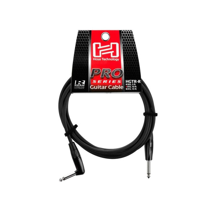 Hosa HGTR-010R REAN Straight to Right-Angle Pro Guitar Cable (10ft) (HOS-HGTR010R) - Gsus4