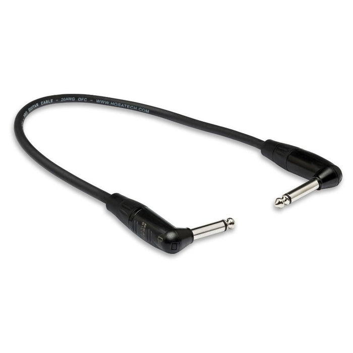 Hosa HGTR000.5RR Pro Guitar Patch Cable REAN Right-Angle to Same (6) (HOS-HGTR0005RR) - Gsus4