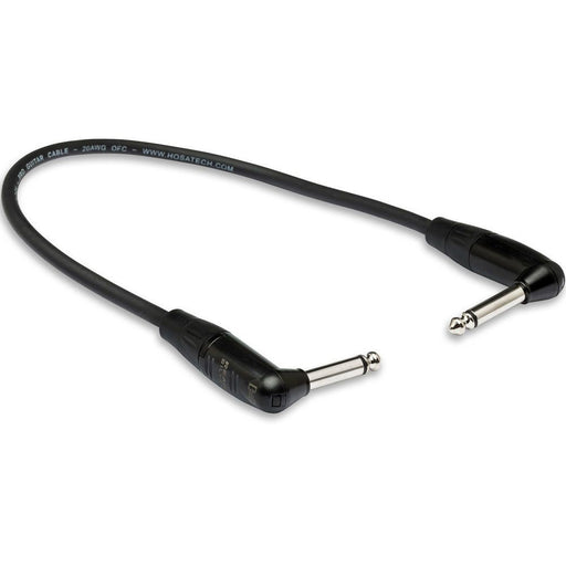 Hosa HGTR001RR Pro Guitar Patch Cable REAN Right-Angle to Same (12") (HOS-HGTR001RR) - Gsus4