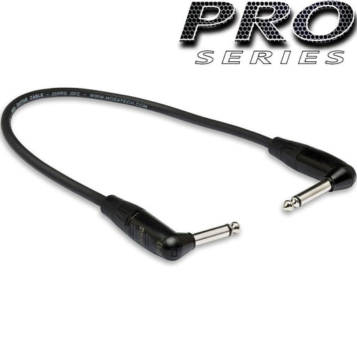 Hosa HGTR001RR Pro Guitar Patch Cable REAN Right-Angle to Same (12") (HOS-HGTR001RR) - Gsus4