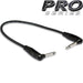 Hosa HGTR001RR Pro Guitar Patch Cable REAN Right-Angle to Same (12") (HOS-HGTR001RR) - Gsus4