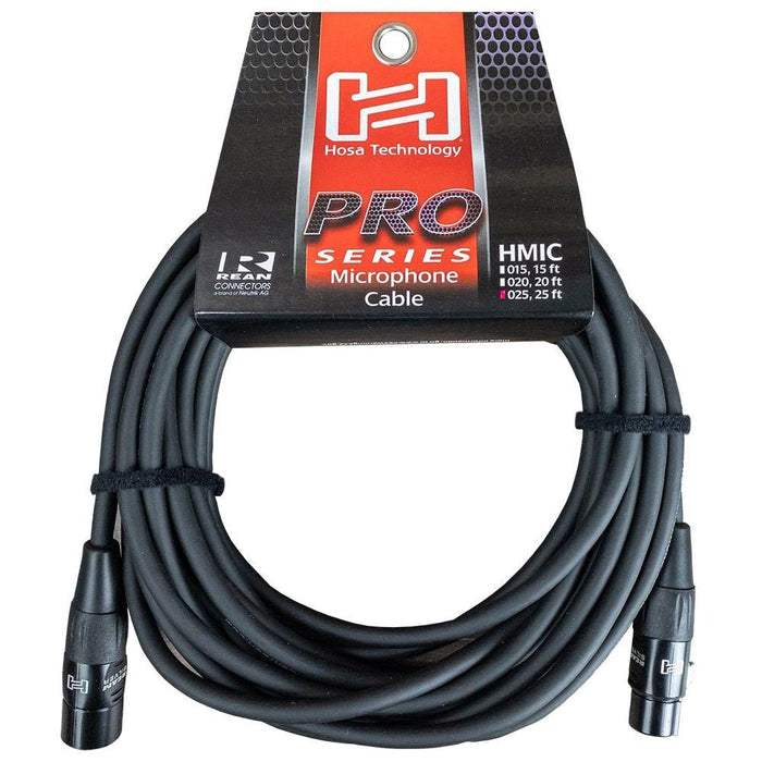 Hosa HMIC025 Hosa Pro Microphone Cable REAN XLR3F to XLR3M (25 ft) (HOS-HMIC025) - Gsus4