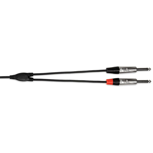 Hosa HMP-010Y REAN 3.5mm TRS to Dual 1/4" TS Pro Stereo Breakout Cable (10ft) (HOS-HMP010Y) - Gsus4