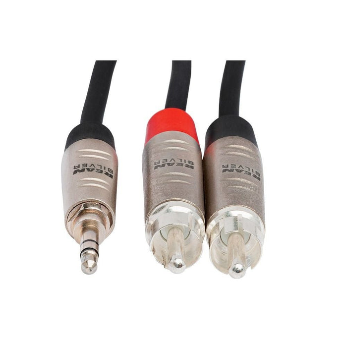 Hosa HMR003Y Hosa Pro Stereo Breakout REAN 3.5 mm TRS to Dual RCA (3 ft) (HOS-HMR003Y) - Gsus4