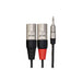 Hosa HMX015Y Hosa Pro Stereo Breakout REAN 3.5 mm TRS to Dual XLR3M (15 ft) (HOS-HMX015Y) - Gsus4
