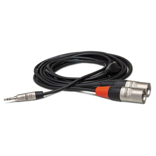 Hosa HMX015Y Hosa Pro Stereo Breakout REAN 3.5 mm TRS to Dual XLR3M (15 ft) (HOS-HMX015Y) - Gsus4