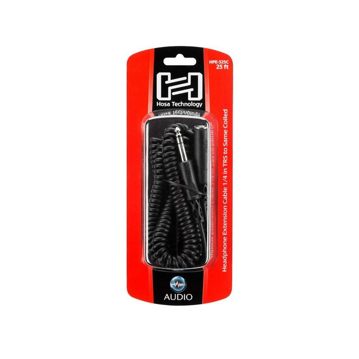 Hosa HPE325C Headphone Extension Cable 1/4 in TRS to 1/4 in TRS (25 ft) (HOS-HPE325C) - Gsus4
