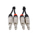 Hosa HPP015X2 Pro Stereo Interconnect Dual REAN 1/4 in TS to Same (15 ft) (HOS-HPP015X2) - Gsus4