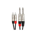 Hosa HPR020X2 Pro Stereo Interconnect Dual REAN 1/4 in TS to RCA (20 ft) (HOS-HPR020X2) - Gsus4