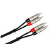 Hosa HRR003X2 Pro Stereo Interconnect Dual REAN RCA to Same (3 ft) (HOS-HRR003X2) - Gsus4