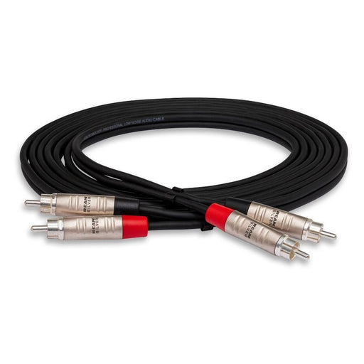 Hosa HRR003X2 Pro Stereo Interconnect Dual REAN RCA to Same (3 ft) (HOS-HRR003X2) - Gsus4