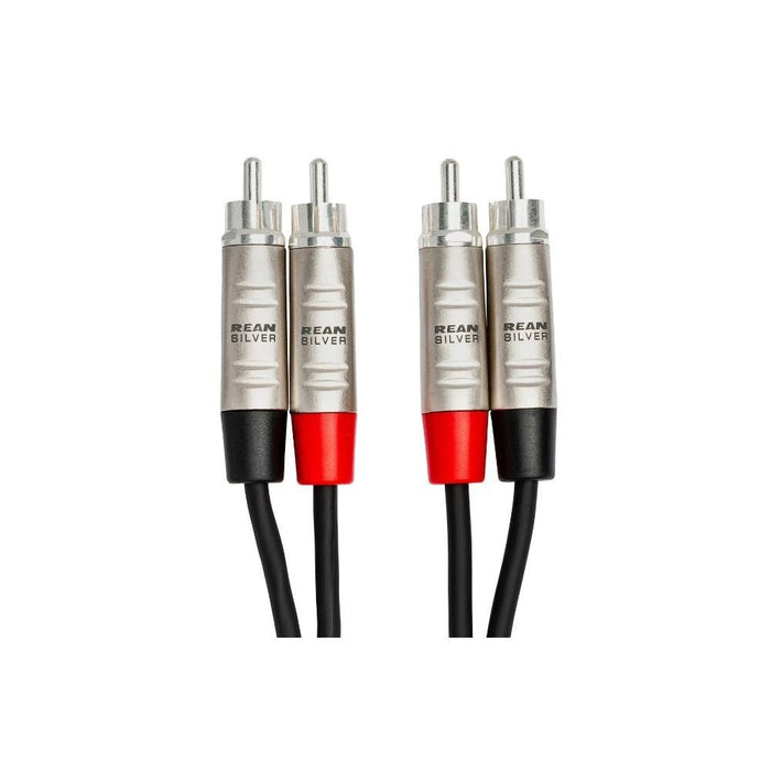 Hosa HRR005X2 Pro Stereo Interconnect Dual REAN RCA to Same (5 ft) (HOS-HRR005X2) - Gsus4