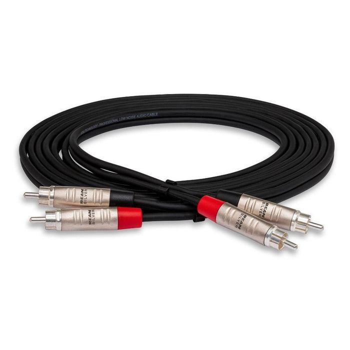 Hosa HRR015X2 Pro Stereo Interconnect Dual REAN RCA to Same (15 ft) (HOS-HRR015X2) - Gsus4
