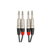 Hosa HSS015X2 Pro Stereo Interconnect Dual REAN 1/4 in TRS to Same (15 ft) (HOS-HSS015X2) - Gsus4