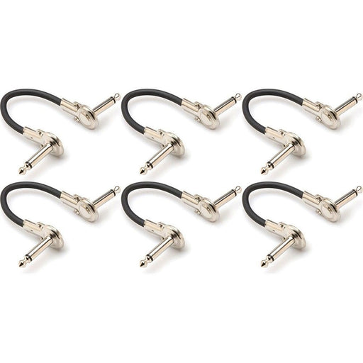 Hosa IRG 100.5 Low-Profile Right-Angle to Same Guitar Patch Cable (6in / 6-Pack) (HOS-IRG6005) - Gsus4
