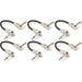 Hosa IRG 100.5 Low-Profile Right-Angle to Same Guitar Patch Cable (6in / 6-Pack) (HOS-IRG6005) - Gsus4