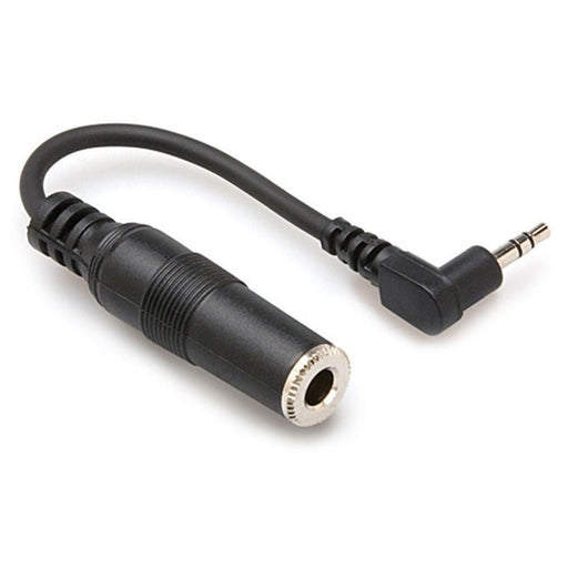 Hosa MHE1005 1/4" TRS to Right-Angle 3.5mm TRS Headphone Adaptor (HOS-MHE1005) - Gsus4