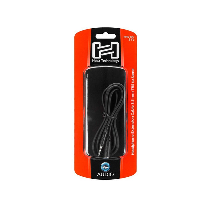 Hosa | MHE105 | Headphone Extension Cable | 3.5mm TRS Male To Female | 5 Ft / 1.5m (HOS - MHE105) - Gsus4