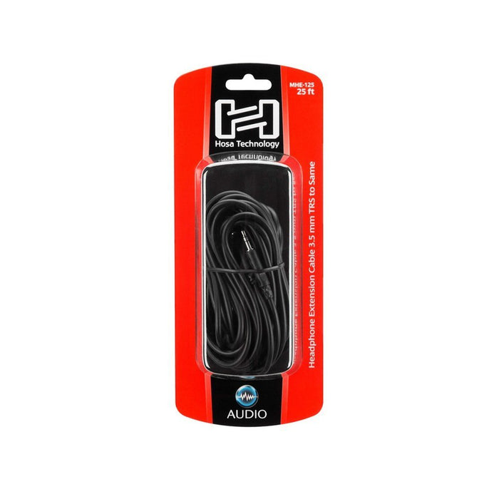 Hosa | MHE125 | Headphone Extension Cable | 3.5mm TRS Male To Female | 25 Ft / 7.6M (HOS - MHE125) - Gsus4