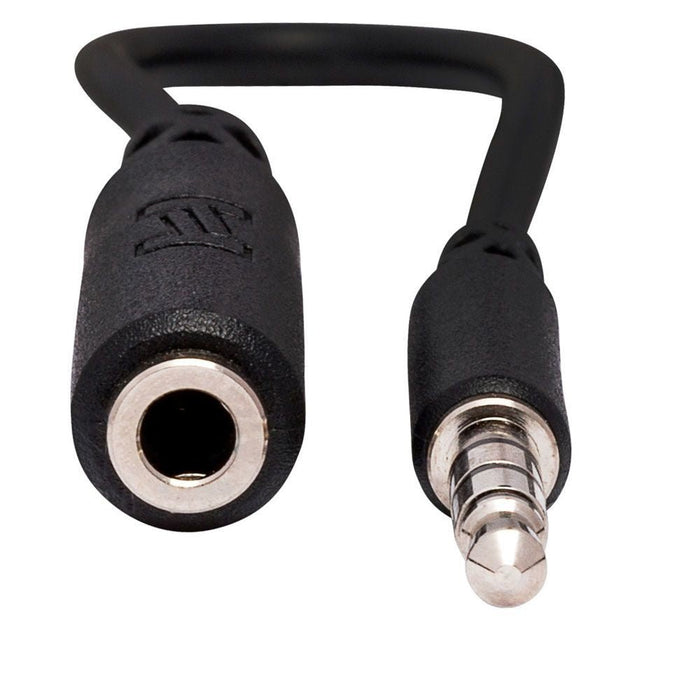 Hosa MHE158 Headphone Adapter 3.5 mm TRRS to Slim 3.5 mm TRRS (HOS-MHE158) - Gsus4