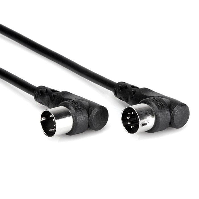 Hosa MID-303RR Right-Angle 5-Pin DIN to Same MIDI Cable (3ft) (HOS-MID303RR) - Gsus4