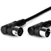 Hosa MID-303RR Right-Angle 5-Pin DIN to Same MIDI Cable (3ft) (HOS-MID303RR) - Gsus4