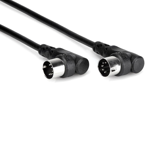 Hosa MID-305RR Right-Angle 5-Pin DIN to Same MIDI Cable (5ft) (HOS-MID305RR) - Gsus4