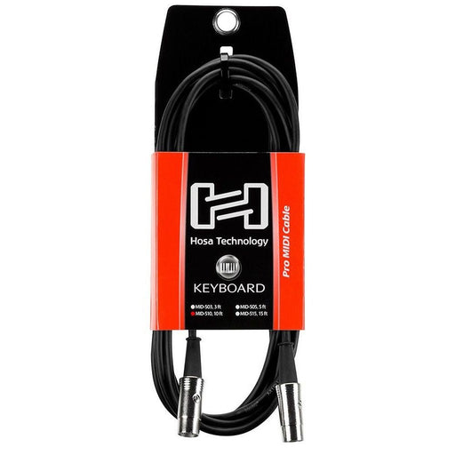 Hosa MID-510 Serviceable 5-Pin DIN to Same Pro MIDI Cable (10ft) (HOS-MID510) - Gsus4
