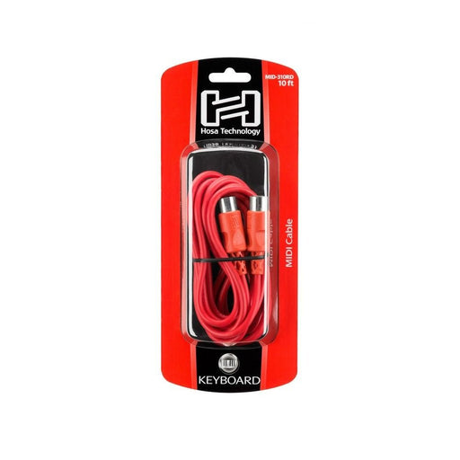 Hosa MID310RD MIDI Cable 5-pin DIN to Same (10 ft) (HOS-MID310RD) - Gsus4