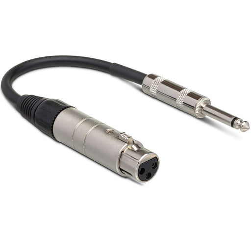 Hosa MIT176 Mic-Line Impedance Transformer XLR3F to 1/4 in TS 6 in (HOS-MIT176) - Gsus4