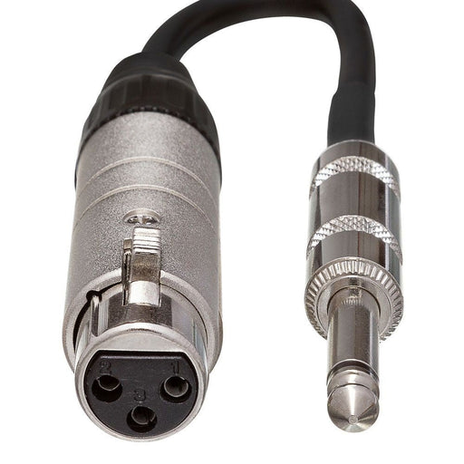 Hosa MIT176 Mic-Line Impedance Transformer XLR3F to 1/4 in TS 6 in (HOS-MIT176) - Gsus4