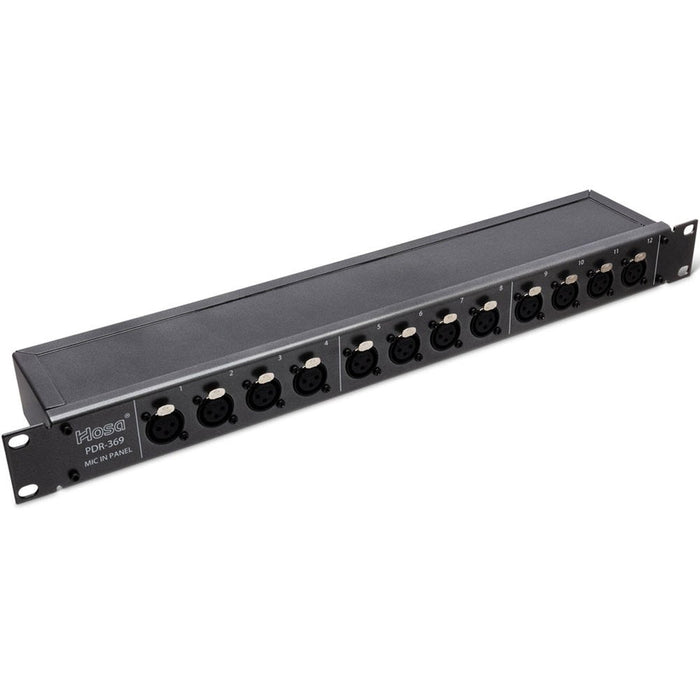 Hosa | PDR369 | 12x XLR Patch Bay Rack (HOS - PDR369) - Gsus4