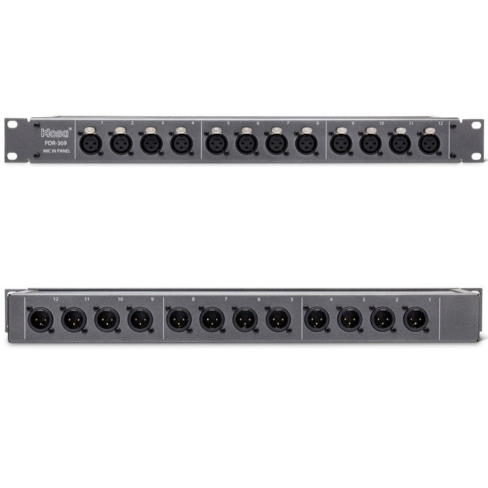 Hosa | PDR369 | 12x XLR Patch Bay Rack (HOS - PDR369) - Gsus4