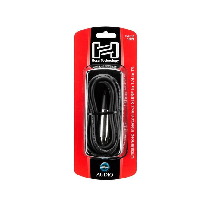 Hosa PXF-110 XLR(F) to 1/4" TS Unbalanced Interconnect Cable (10ft) (HOS-PXF110) - Gsus4