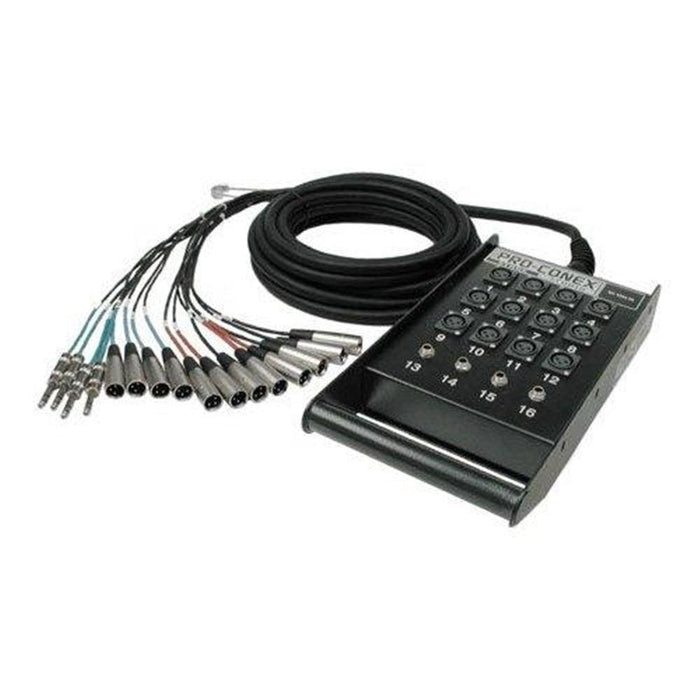 Hosa SH-16X4-25 16-In/4-Out Pro-Conex Stage Box Snake (25ft) (HOS-SH-16X425) - Gsus4