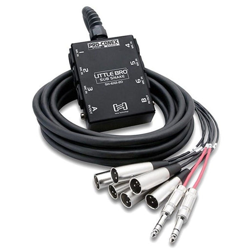 Hosa SH-6X2-30 6-In/2-Out Little Bro Sub Snake (30ft) (HOS-SH6X230) - Gsus4