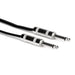 Hosa SKZ650 Speaker Cable 1/4 in TS to Same Black Zip - 50-foot (HOS-SKZ650) - Gsus4