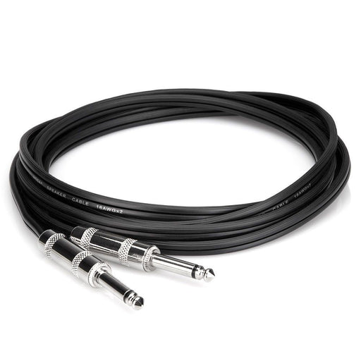 Hosa SKZ650 Speaker Cable 1/4 in TS to Same Black Zip - 50-foot (HOS-SKZ650) - Gsus4