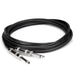 Hosa SKZ650 Speaker Cable 1/4 in TS to Same Black Zip - 50-foot (HOS-SKZ650) - Gsus4