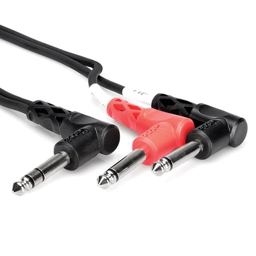 Hosa STP201RR Right-Angle 1/4" TRS to Dual Right-Angle 1/4" TS Insert Cable (1m) (HOS-STP201RR) - Gsus4